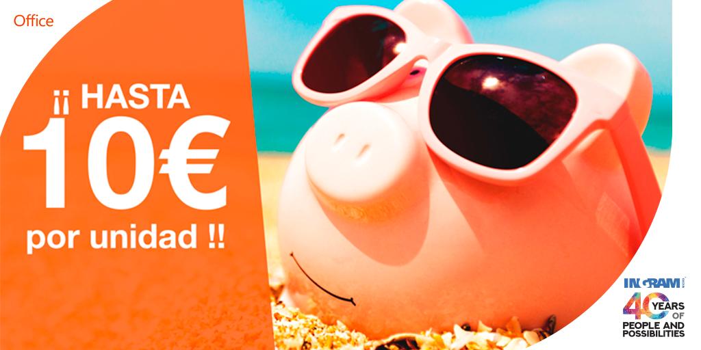 IngramMicroES's tweet photo. #IngramPromo
⚠️AMPLIAMOS PROMO HASTA EL 31/07⚠️
En verano, Office te ayuda a llenar tu hucha, SIN LÍMITE.
📌https://t.co/BCFCpfdLkJ
#Office
@MicrosoftES https://t.co/VlkddTecM9