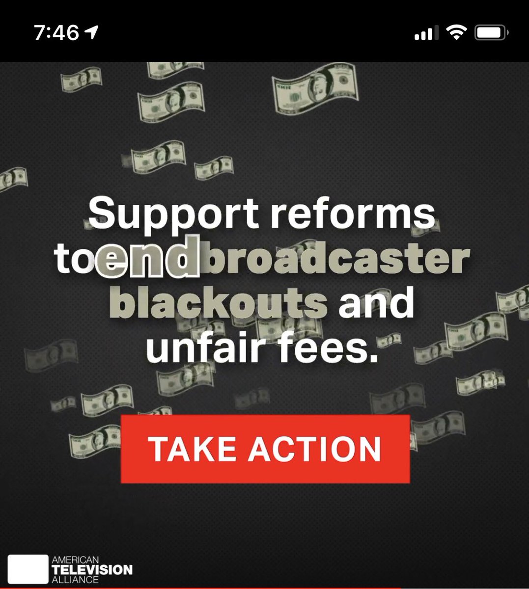 MatthewMPolka's tweet photo. Nearly 5000% #RetransmissionConsent increases from #Broadcasters for what they and @nabtweets call “#FREETV” that is “always on.” Riiiight. https://t.co/ZhpNto4PuZ #TakeAction #ReformRetransNow #STELAR @EnergyCommerce @SenateCommerce @SteveScalise @RepAnnaEshoo @ATVAlliance https://t.co/xTlcRTOGw0