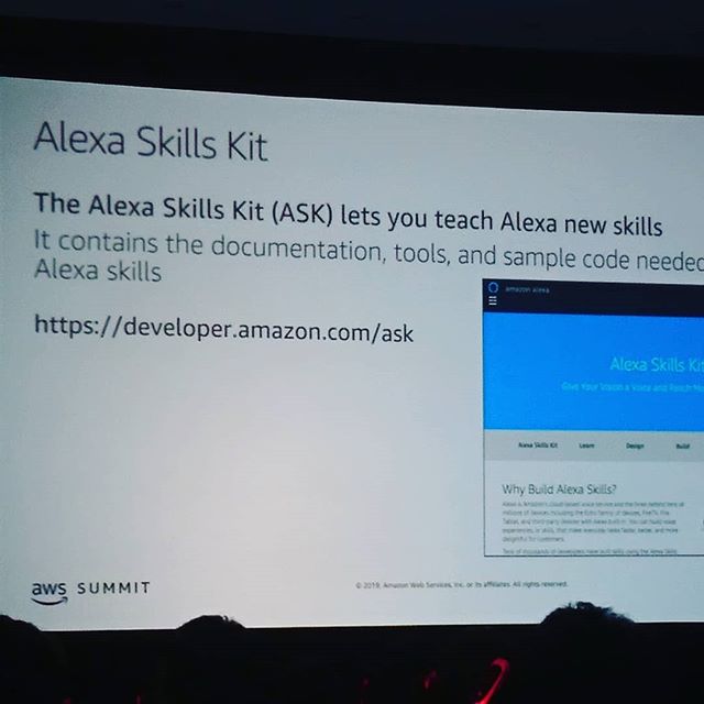 RstarAnalytics's tweet photo. Attended a great session yesterday on Alexa development. Looking forward to taking the Alexa SDK for a spin this weekend. Hope to launch some Skills by year end. #alexa #awssummit2019 #aws amazon https://t.co/FhazIKjN6D