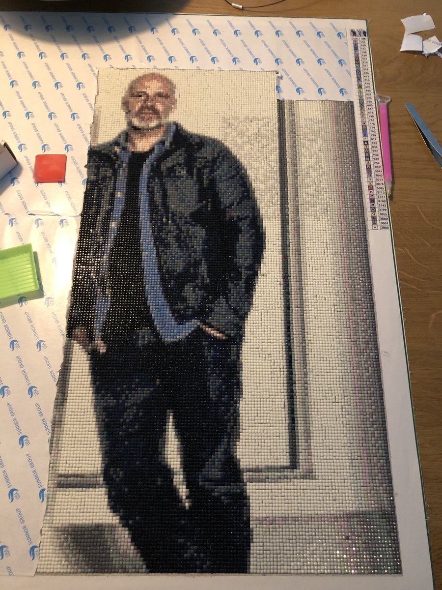 LvAPictures's tweet photo. Buiten is het #KoudEnNat , dan binnen maar aan mijn #BløfDP #DiamondPainting werken 😁🤗 #Bløf #grootproject #PaskalIsBijnaAf https://t.co/oPs1NypFfY
