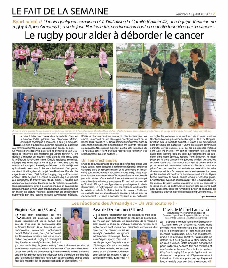 Merci Quidam l’Hebdo..Les Armandy’s..On en parle..