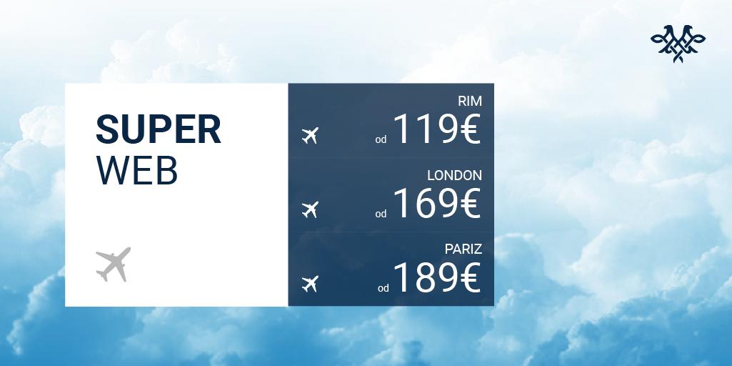 airserbia's tweet photo. Gradovi u koje se uvek vraćate!
💙🧳✈️
Posetite #Rim, #London ili #Pariz i rezervišite svoju kartu ovog vikenda uz specijalnu #SuperWeb ponudu.
https://t.co/ppykZzg7HR https://t.co/Ye7R2lKoNm