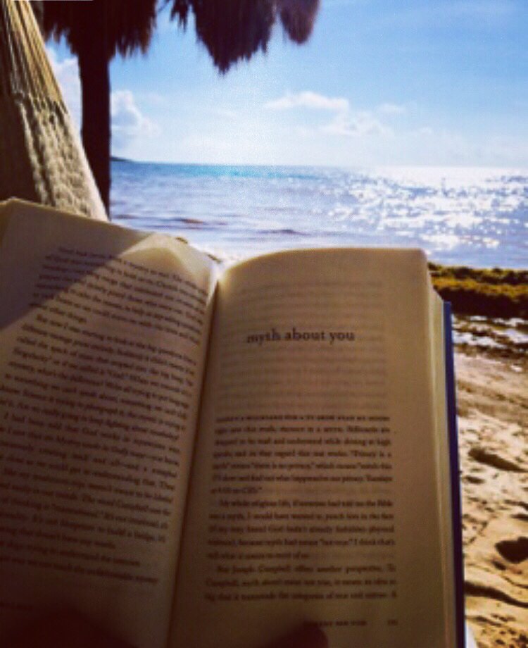 The best way to read <a href="/peteholmes/">Pete Holmes</a> amazing book #comedysexgod is on a beach in Mexico.