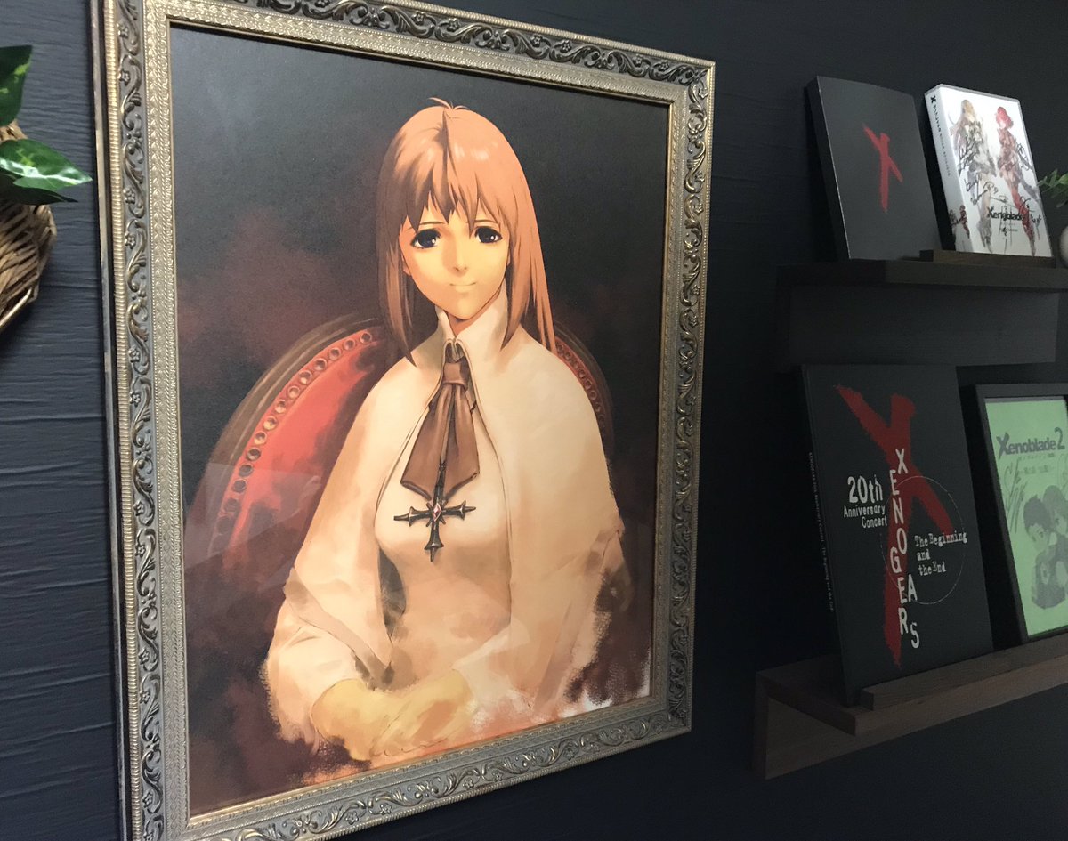 【初回生産版】ゼノギアス　サイン&シリアルナンバー入り　複製原画　ソフィア肖像画 ゼノギアス』ラカンが描いた「ソフィア肖像画」が商品化。初回