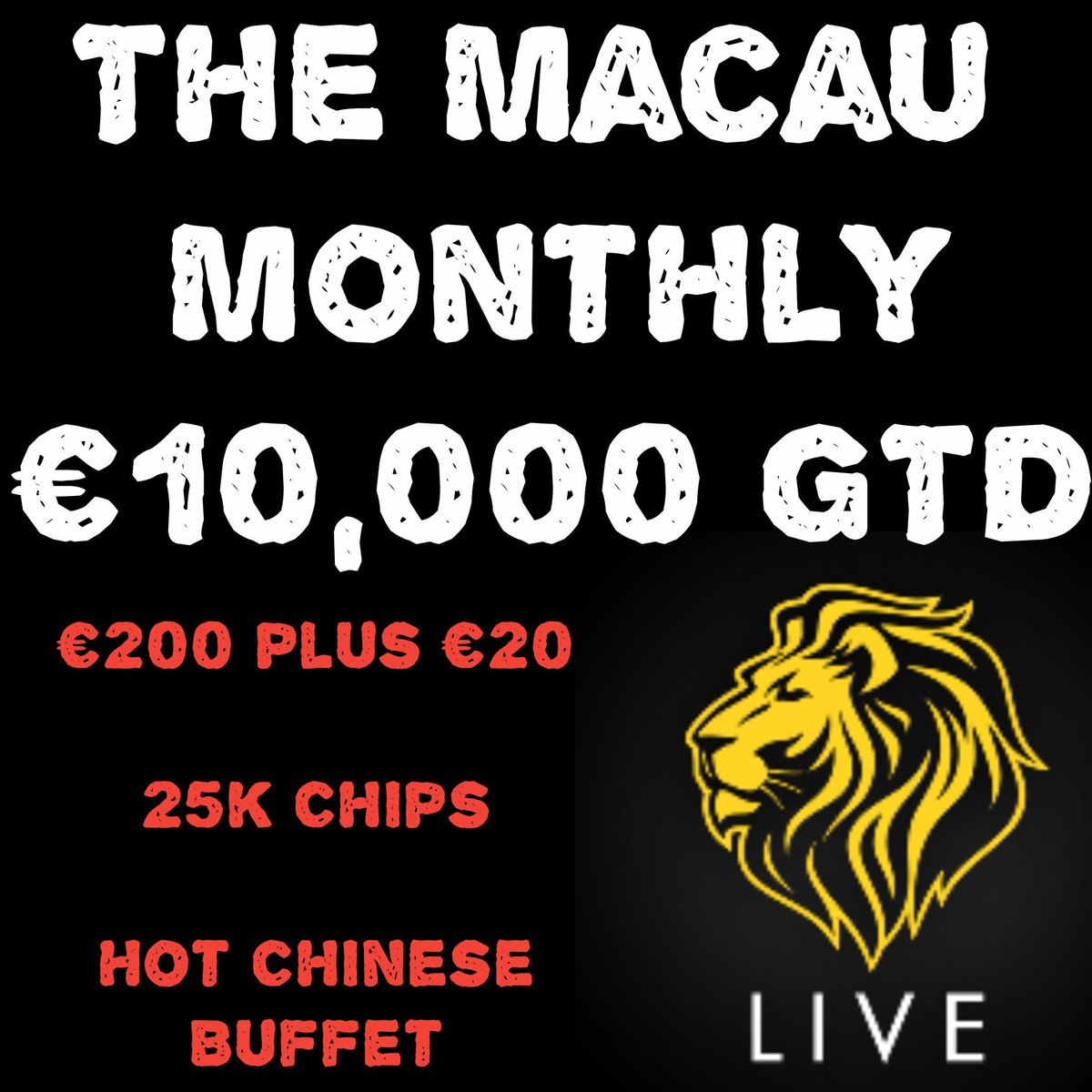 MSCCASINO's tweet photo. The XXL €4000 guarantee.

 Friday @BetKingsIre Montenegro 🇲🇪 League

€50+€10 one rebuy or add-on €50

7pm sharp late reg 10pm
20/25 min blinds 15k+15k 

RT for a chance to win one of two half price seats.

#poker #Cork #FridayFeeling @GreatIslMedia https://t.co/POGKkBvZ3f
