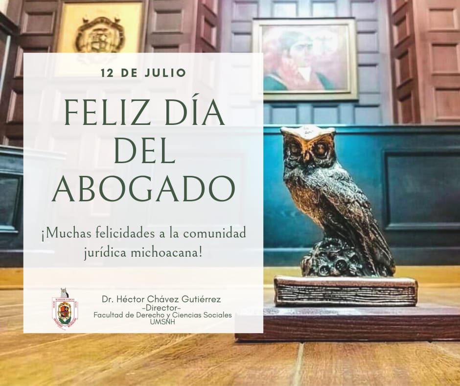 FdcsUmsnh's tweet photo. Feliz día a los abogados en su día https://t.co/rx9mM1zbVO