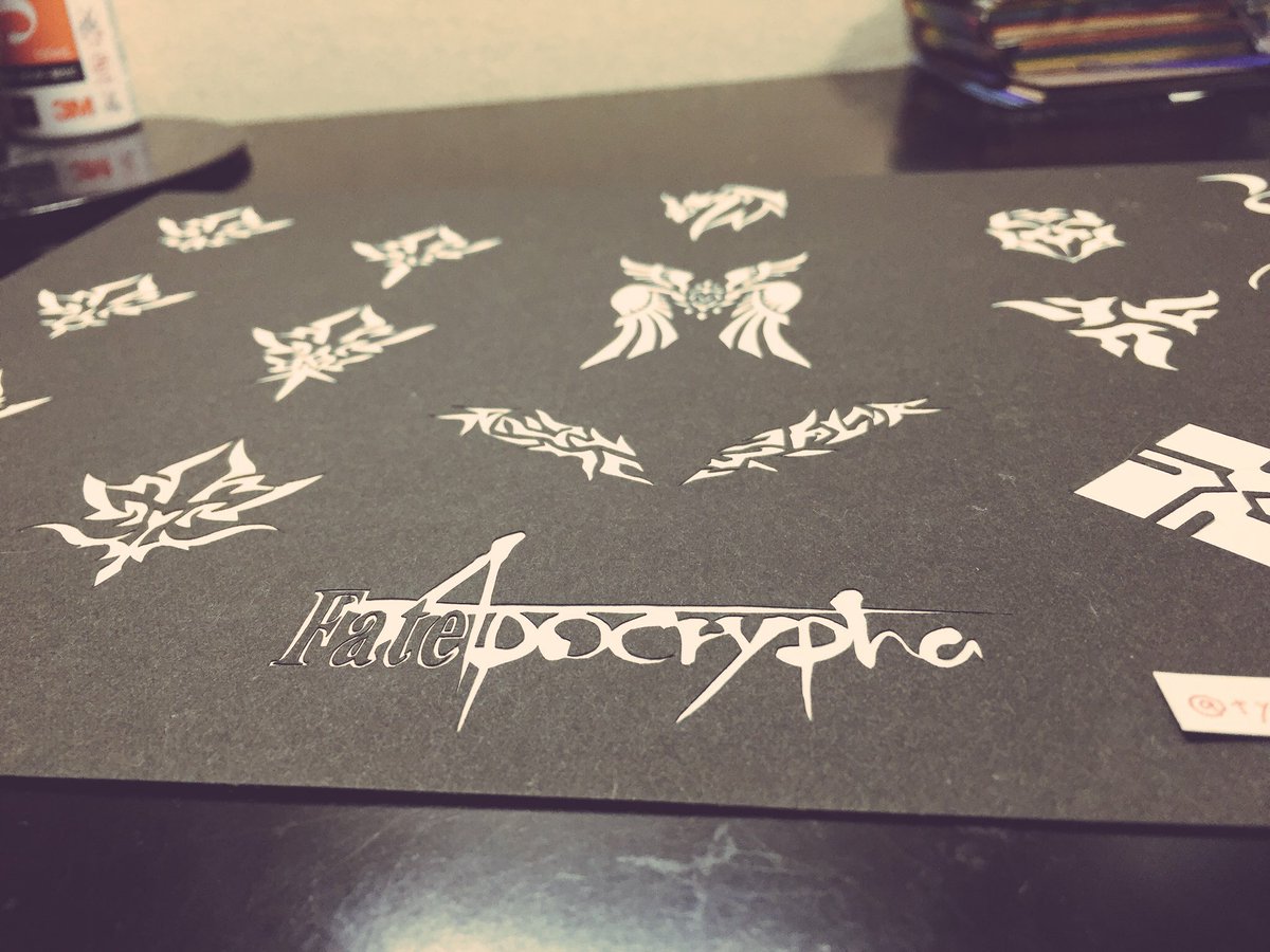 prototype_0217's tweet photo. 「Fate/Apocrypha」
令呪

#切り絵
#Fate
#FGO https://t.co/RZRy3r4Dx4
