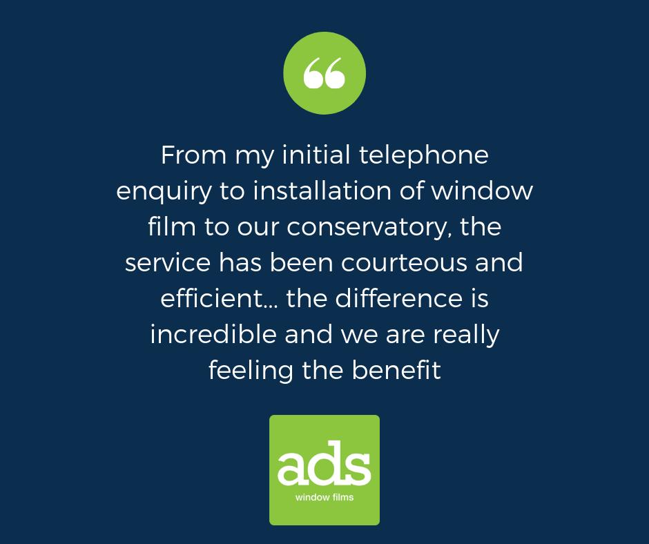 ADSWindowFilms's tweet image. We love hearing from our customers! 

#Review #Conservatory #CoolInSummer #WarmInWinter