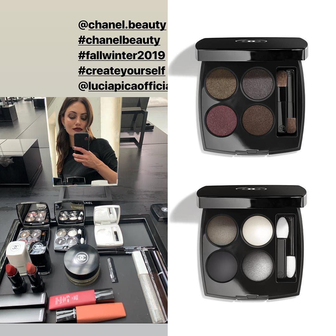 Dress Like Phoebe Tonkin on X: 11 July [2019]  On Phoebe Tonkin IG  stories you can see #chanel Les 4 Ombres Multi-Effect Quadra Eyeshadow  ($62) in 332 Noir Supème and 334