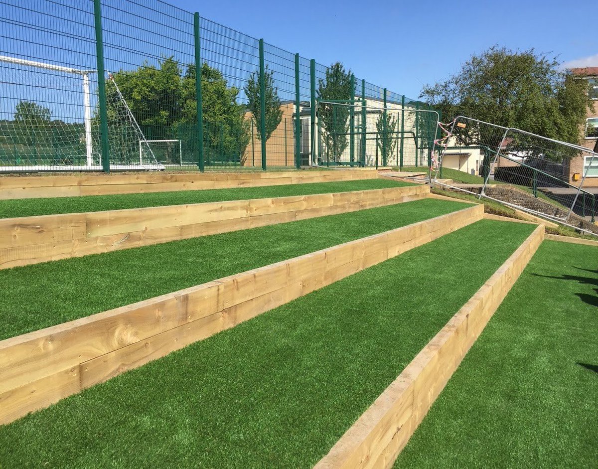 SustainLS's tweet photo. We have been busy installing a #seating area with artificial turf @St_Bedes school. #schools #landscaping https://t.co/E0mRkqw3T9