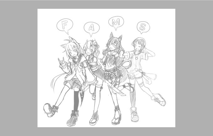 #FAMS
ちょっとずつ、ほんとにちょっとずつ描いてます 