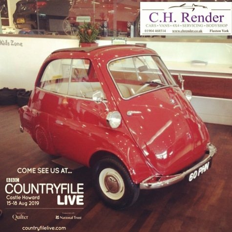 Look who's coming with us to BBC Countryfile Live! 🚗🚗

This lovely BMW Isetta will be on our stand, keep checking back to find out why...

#bbccountryfilelive #chrender #castlehoward #bmw #bmwisetta #isetta