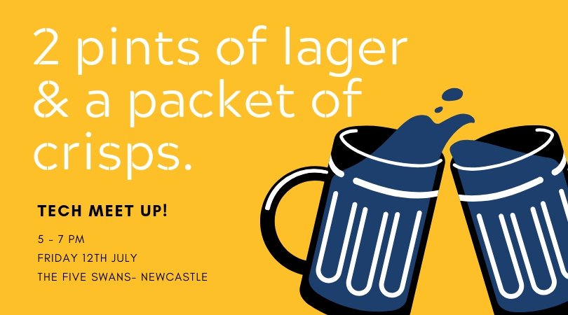 OscarRecruit's tweet image. Tonight&apos;s the night...

Sophie and Jess will have a pint waiting for anyone in the Tech industry who fancies an evening of good company- with interesting conversations to be had!🍻

#techmeetup #newcastletech