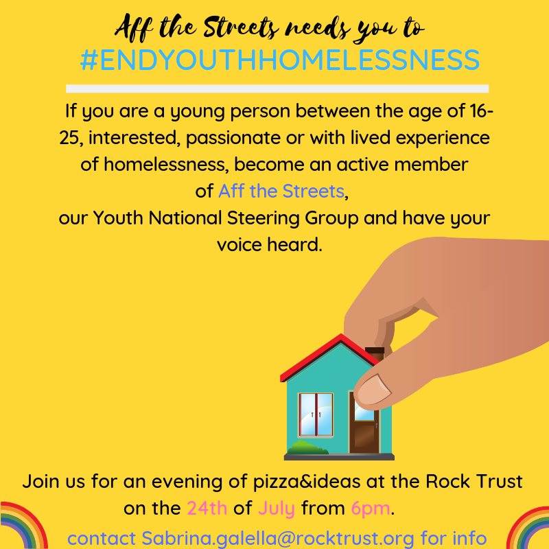 AWayHomeScot's tweet photo. Reasons to become member of @affthestreets :
1)Share your thoughts &amp;views on how to #EndYouthHomelessness 
2)Be part of an amazing group of young people ready to be heard
3)Influence #change
4)Learn new skills 
5)Pizza  
6)Pizza. It counts twice
July 24th 6pm 55 Albany St. https://t.co/A8RbZTlFSt