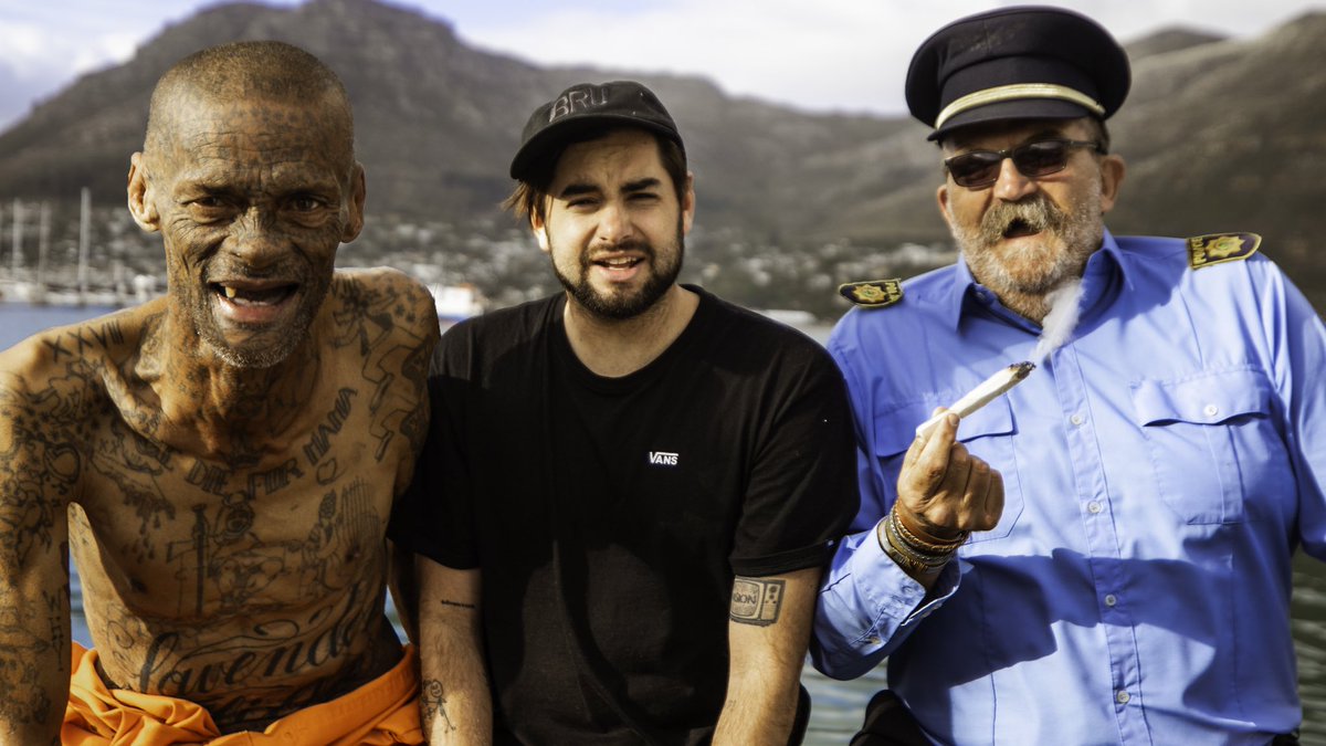 Dannmace's tweet photo. I took a cop and a gang lord out to international waters to break the law in order to start a really progressive conversation. 

This is my new video and third seed: https://t.co/CAo9clgmcr https://t.co/Ae3BvRv2W8