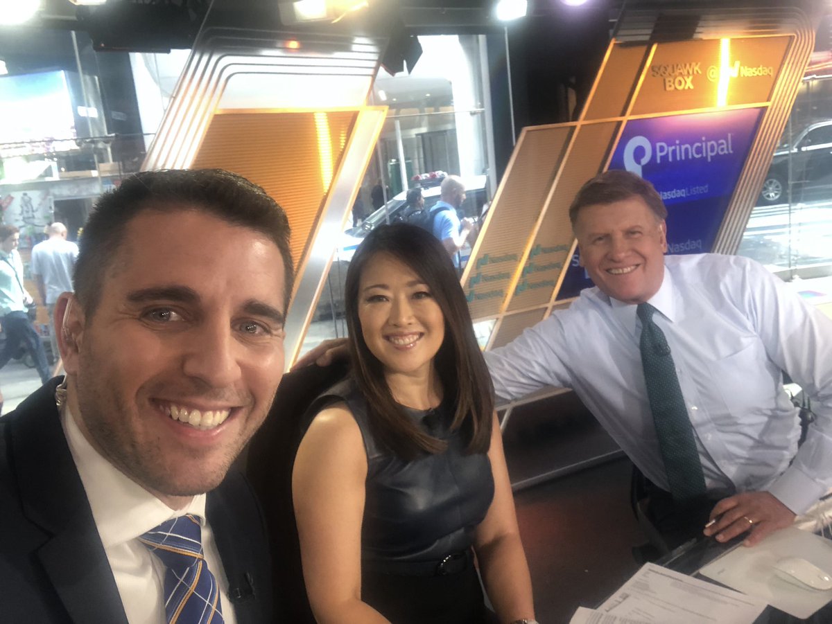 Hanging with <a href="/MelissaLeeCNBC/">Melissa Lee</a> and <a href="/JoeSquawk/">Joe Kernen</a>, the two biggest Bitcoin bulls on Wall Street 🔥