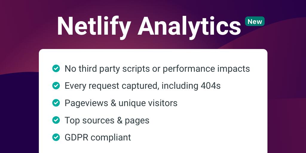 When you don't rely on client-side JavaScript for your analytics, you can measure requests with far more accuracy. Including reliably tracking requests for resources which don't exist.

<a href="/Netlify/">Netlify</a> Analytics - with 404 reporting

netlify.com/products/analy…