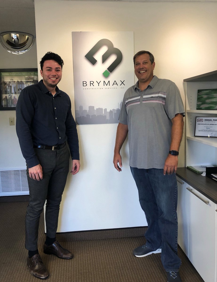 BrymaxServices's tweet photo. One of life's rewards is to mentor a student and watch them learn and grow.    

We had the priviledge of mentoring Pedro Tokushiro this year.  He is going back to Ohio State to continue his Civil Engineering degree - 3rd year.  Thank you Pedro, you will be missed!! https://t.co/3qHlO0gZut