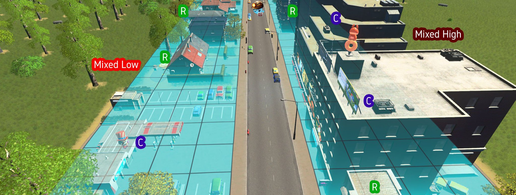 Cities Skylines Thanks To Klyte45 And His Modding Skills There S A New Mod In Beta That Allows For Zones Which Can Spawn Either Residential Or Commercial Buildings Pretty Cool Right