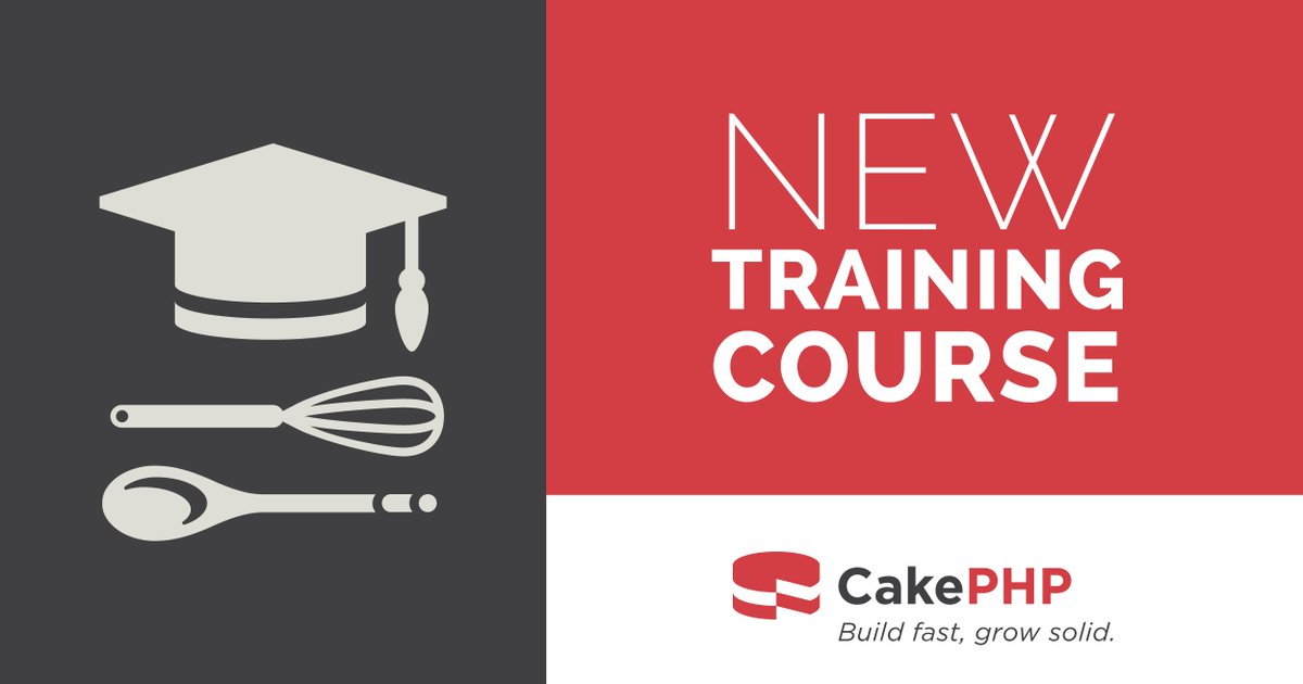 cakephp's tweet image. The next Getting started with CakePHP 3 training session is just around the corner! Keen to get into #CakePHP3? This one is for you. Join us on the 1st August, 16:00 GMT. Book your seat for today! #CakePHP #oss #php #phpc #opensource training.cakephp.org