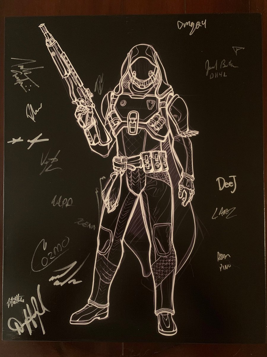 Mercules904's tweet image. To benefit @StJude, we're raffling off 3 canvas prints signed by the @Bungie Away Team and @actor_morla, and 2 decks of cards signed by 52 amazing members of the Destiny Community!

RT this for 1 free entry, then click the link below to donate for more:

tiltify.com/@mercules904/c…