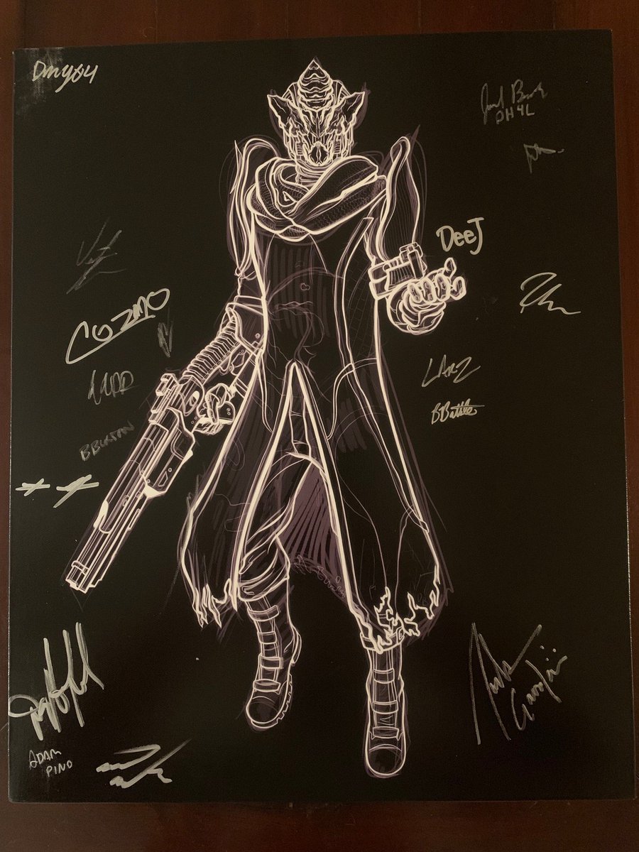 Mercules904's tweet image. To benefit @StJude, we're raffling off 3 canvas prints signed by the @Bungie Away Team and @actor_morla, and 2 decks of cards signed by 52 amazing members of the Destiny Community!

RT this for 1 free entry, then click the link below to donate for more:

tiltify.com/@mercules904/c…