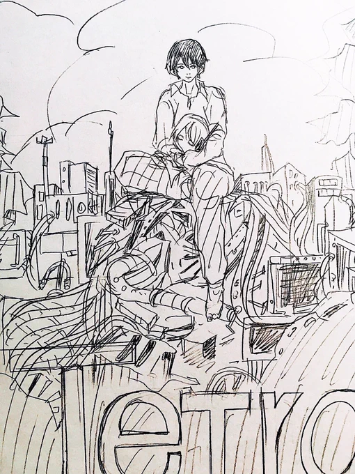 実はテトラさん漫画描いてた頃生まれたキャラなのですが気に入っているのでリメイクしてます?(ちなみにこのネームは没 