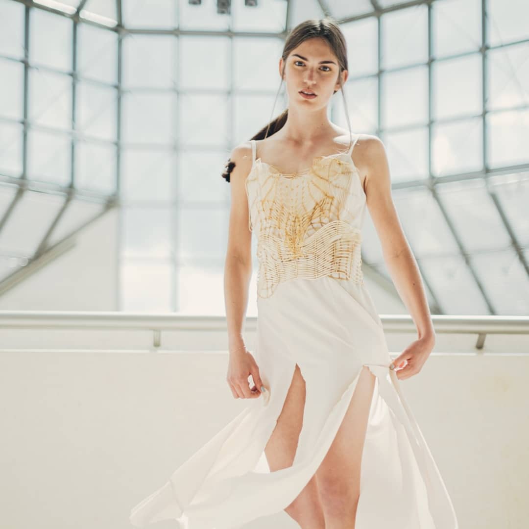 fabricademy's tweet image. Featuring ‘Fungi Couture’!
#fabricademy 2018/19 Final project developed by #StephanieSantos @waag: a bio & digitally fabricated #capsulecollection that took inspiration from the fungi kingdom by mimicking aesthetics, texture, design. 👗🧫✨
Learn more: bit.ly/fungicouture-f…!