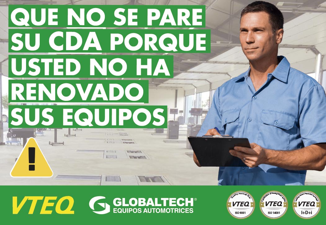 GlobaltechC's tweet image. Que no se pare su CDA porque usted no ha renovado sus equipos ⚠ - Equipos VTEQ en promoción #CDA #Promo #VTEQ #Frenometro #DetectorHolguras mailchi.mp/e73a86f50fe6/q…