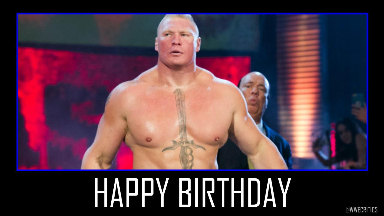 Happy 42nd Birthday to Brock Lesnar 