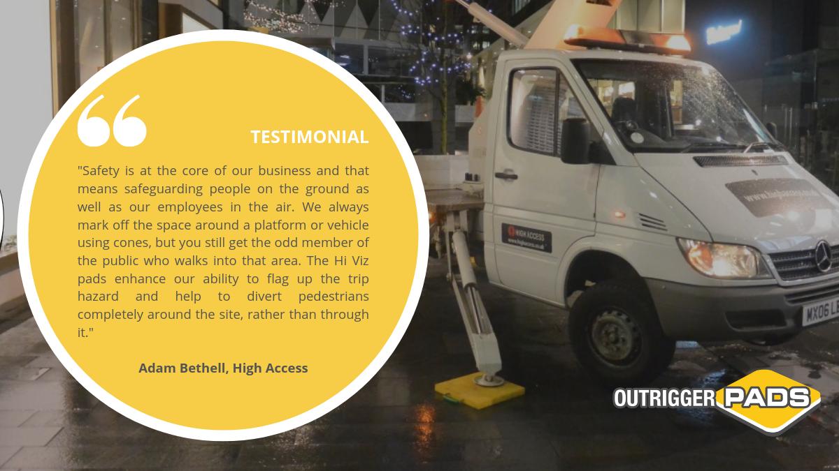 OutriggerpadsUK's tweet photo. Have you read our case study about how High Access used our Hi-Viz pads in a variety of popular places around the UK? 👷 Visit our website to read all about it now 👉 https://t.co/OOlOpzcFGD #OutriggerpadsUK #HighAccess #CaseStudy https://t.co/hMHacgb8rZ