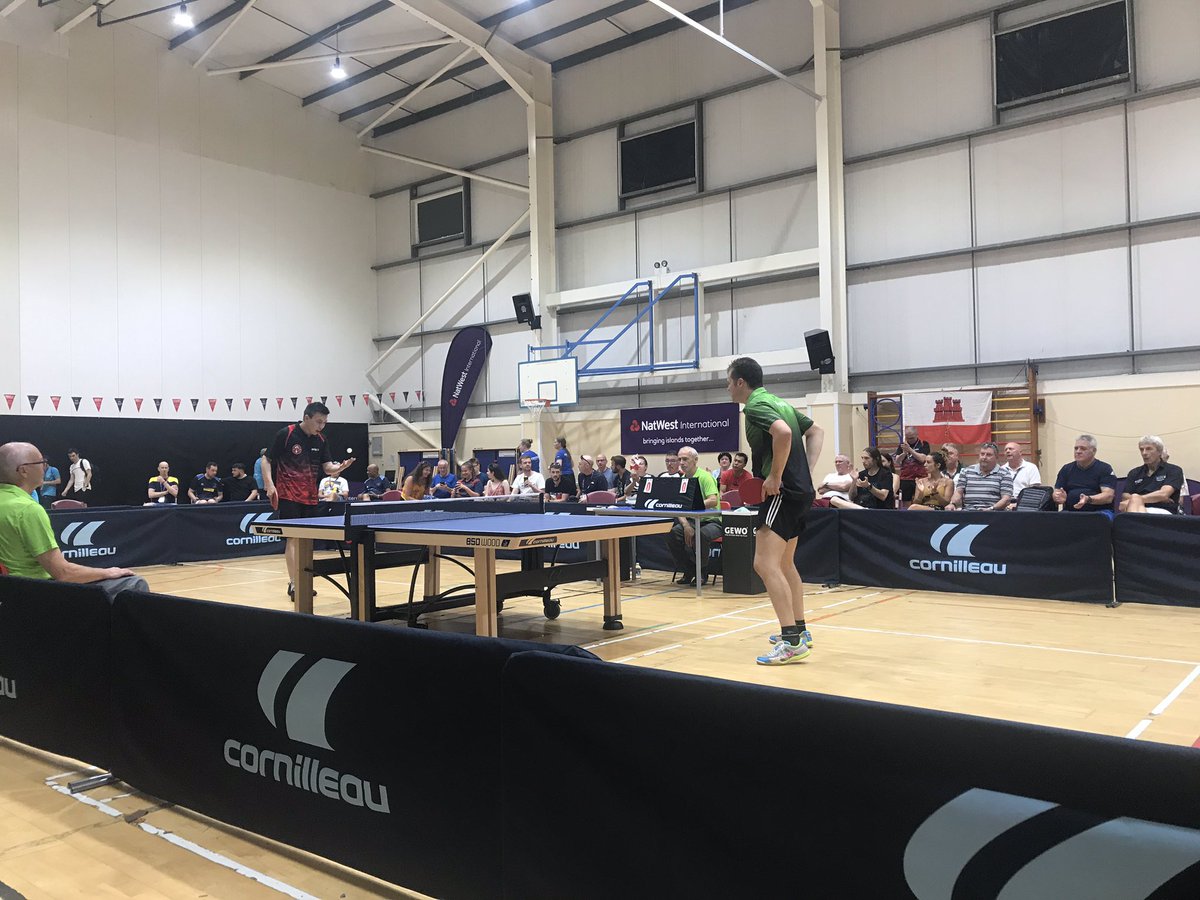 🏓 More final action at the Table Tennis. Men’s singles. It’s Guernsey vs Greenland. <a href="/Gib2019/">Gibraltar2019</a>

🇬🇬 Garry Dodd vs Ivik Nielsen 🇬🇱

#Gibraltar2019 #IslandGames