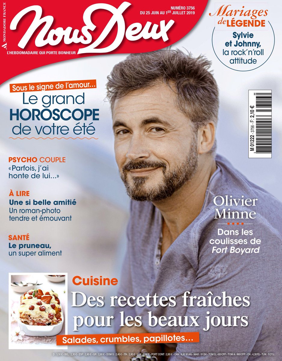 L’animateur télé <a href="/olivierminne/">Olivier MINNE</a> en couverture de Nous Deux !
 © <a href="/bendecoin/">Benjamin Decoin</a> / <a href="/AgenceStarface/">Starface</a>   #FortBoyard30ANS <a href="/ArnaudGachy/">Arnaud Gachy</a> StéphyClémente