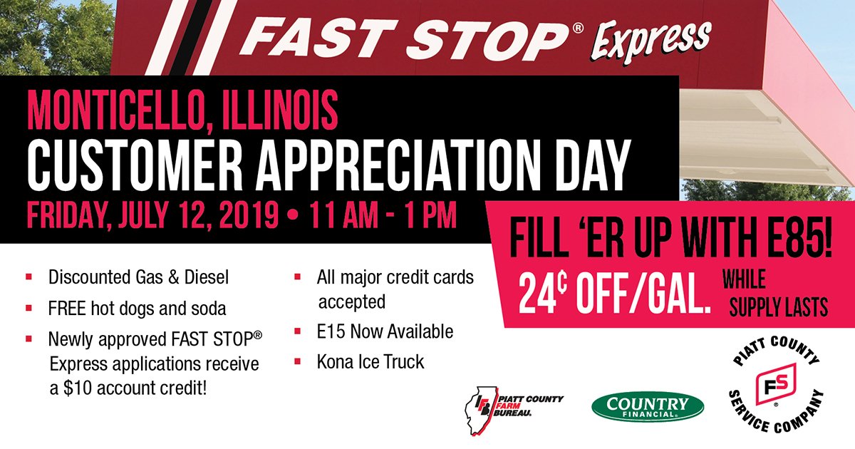 Come out and join us today, July 12th from 11am to 1pm for free hot dogs, drinks, Kona Ice, discounted gas and more!