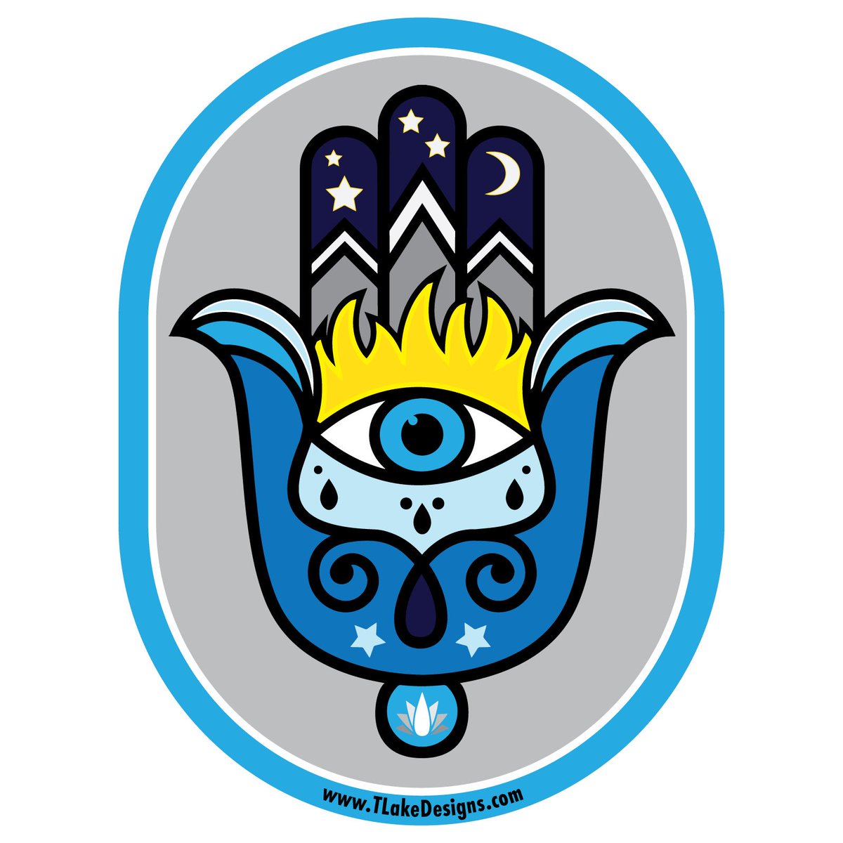 TLakeDesigns's tweet image. Not sure why but I’ve felt compelled to draw a #hamsa this week. Enjoy, and have a safe and happy weekend! #freelance #graphicdesign #creativelife #om #outdoors #tlakedesigns