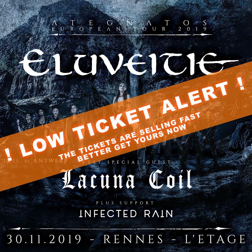 eluveitie's tweet photo. Tickets for our show November 30 with @lacuna_coil and @InfectedRain at L'Etage are selling fast, better get yours now!
#eluveitie #ategnatos #europeantour #letage #rennes #lasttickets #melodicdeathmetal #folkmetal #metal #getyourticketsnow https://t.co/PhqCqvkPZH