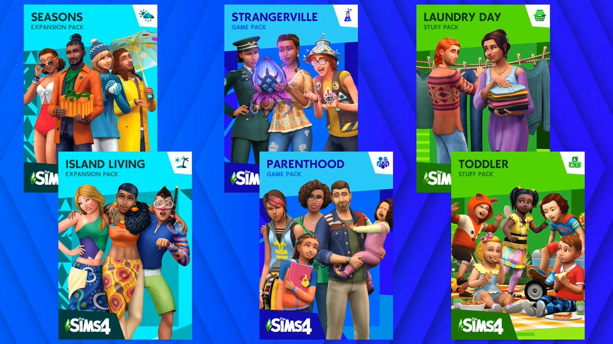 TheSimCommunity's tweet photo. ALL PACKS BOX ARTS WILL REBRAND AS WELL! #TheSims4 https://t.co/NeWhPRZUMx