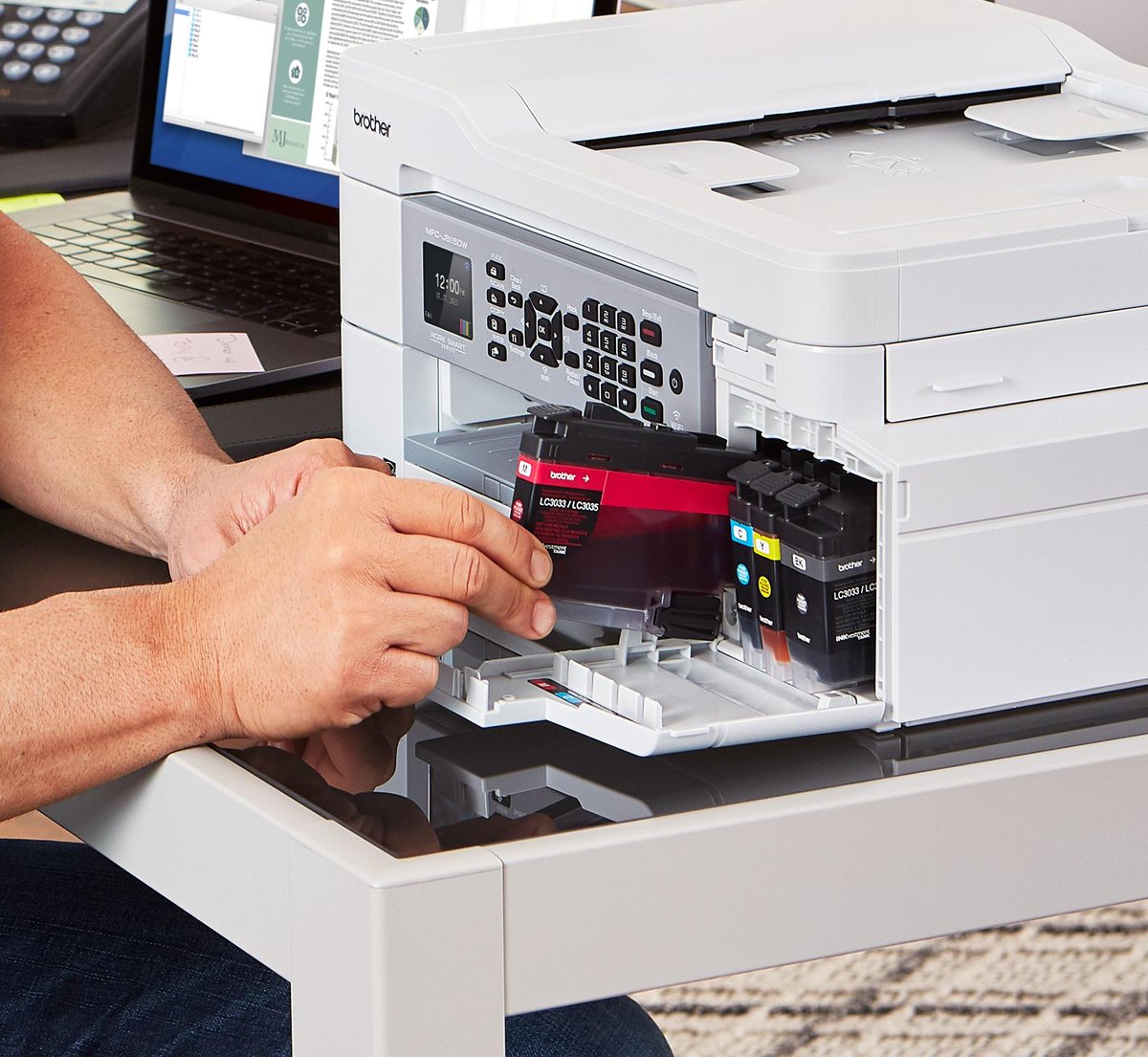 Brother_Intl's tweet photo. We've recently added a new model to the INKvestment Tank line of printers. Up to one year of ink in-the-box and the quality you expect, in a brand-new package. #ChangeTheWayYouINK https://t.co/G1hXDQvS9a https://t.co/Nn7dURWTsB