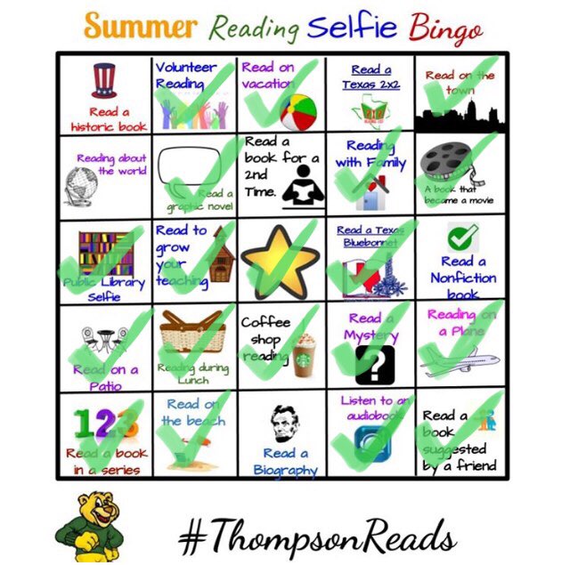 MrsHinchART's tweet image. Read our Texas Bluebonnet book “El Chupacabras” at Haggard Library...which was difficult for me to read since it mixes English &amp;amp; Spanish words. #ThompsonReads #6moretogo