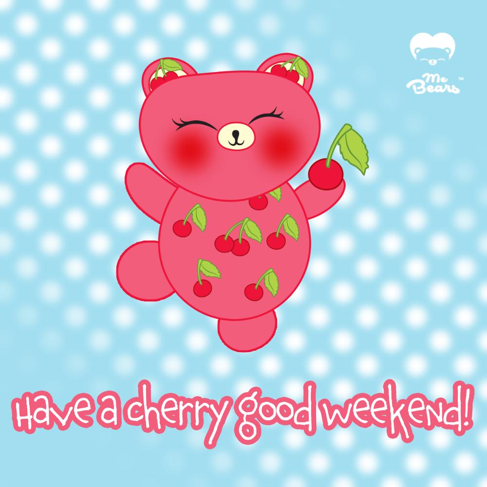 MeBearsClub's tweet photo. Happy Friday! Hope your weekend is sweet! 🍒 #FridayFeeling #weekendvibes https://t.co/nybNCPzHIc