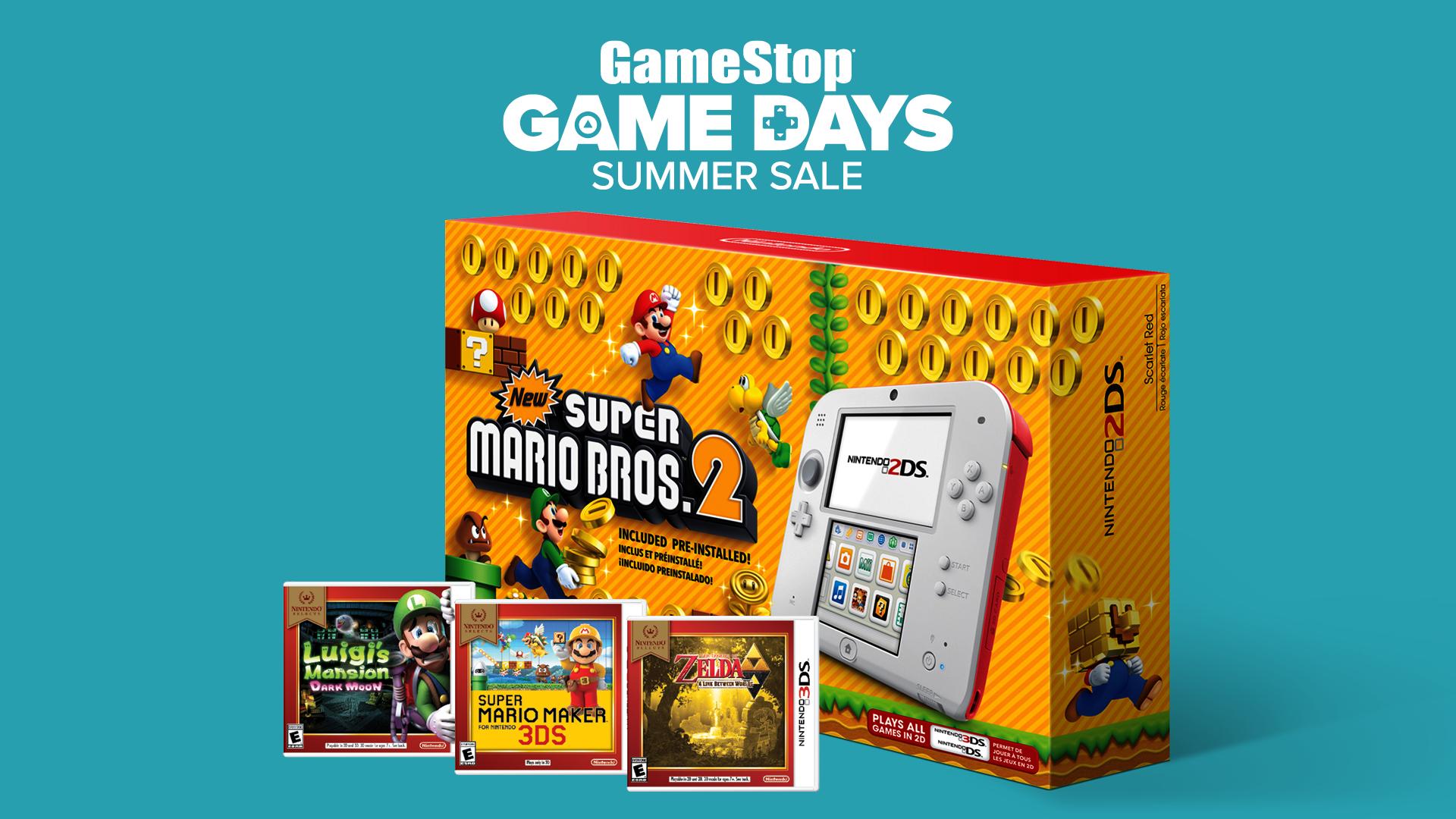 GameStop on X Score a free NintendoAmerica Selects game when you purchase a new scarlet red 2DS Super Mario Bros. 2 bundle Offer valid through 7 13. COIN SOUND https t TcasbOlGkh https t brypPtB...