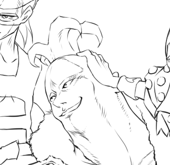 あんち描いてるんだけどペッシがイケメンになりすぎてじわる 