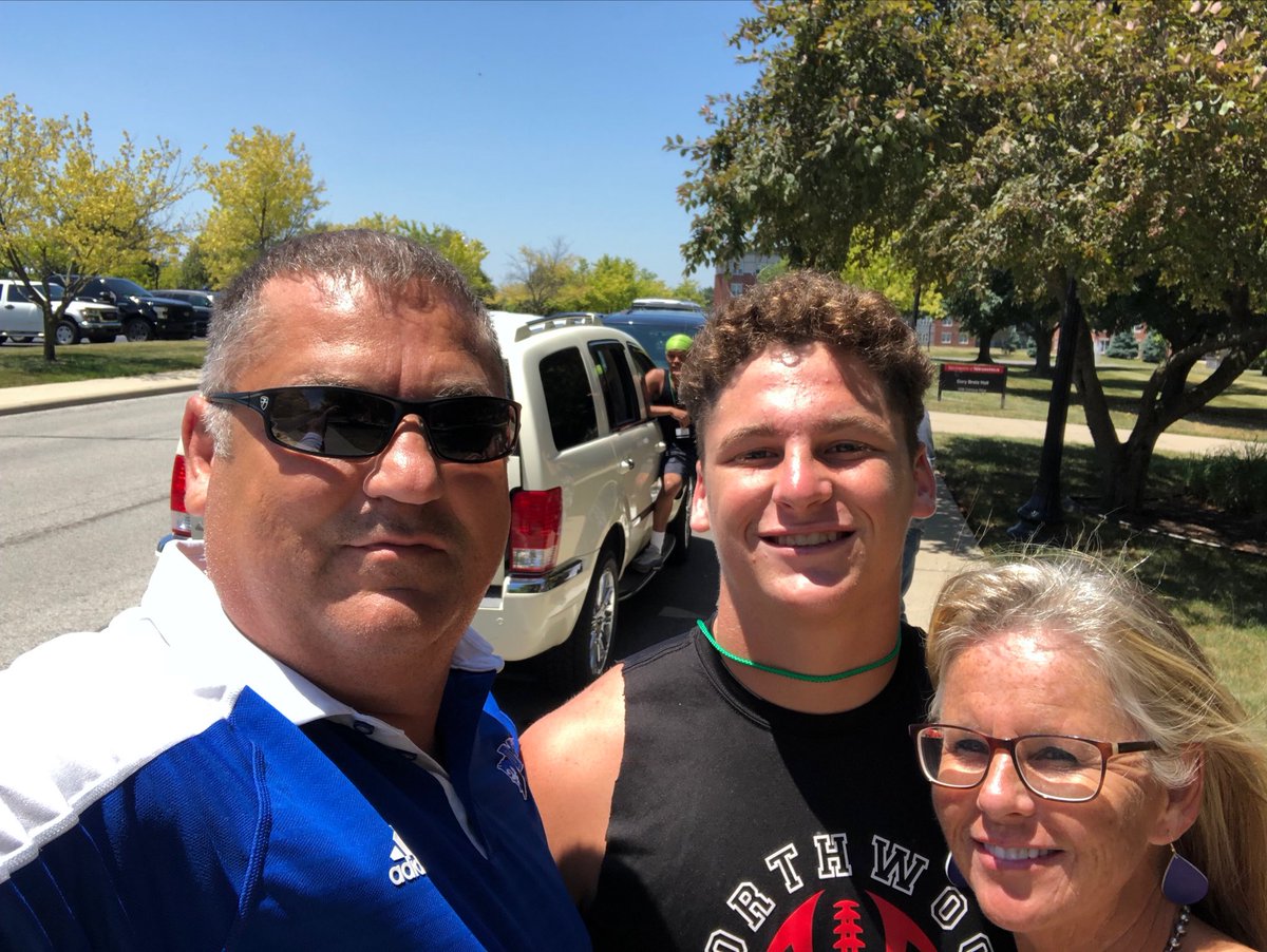 RichRoudebush's tweet photo. Saw this guy this afternoon! Named one of the two defensive captains for tonight’s game! Looking forward to some football! #TeamNorth #27 ⁦@D_Roudy34⁩ https://t.co/bmV5xnG6Ey