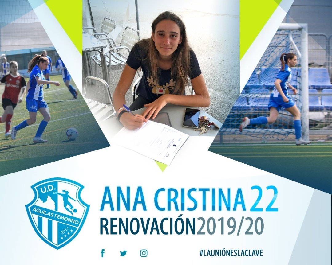 Fútbol Femenino. 
Siguen las renovaciones y los fichajes en el <a href="/UDAguilasFem/">UD Águilas Femenino</a>.
El equipo costero se refuerza con Ana Rosique del <a href="/CiudadDeMurcia/">CAP Ciudad de Murcia</a> y Míriam Luque de SPA.
Además se renueva a Lidia López, Ana Cristina y Marta.