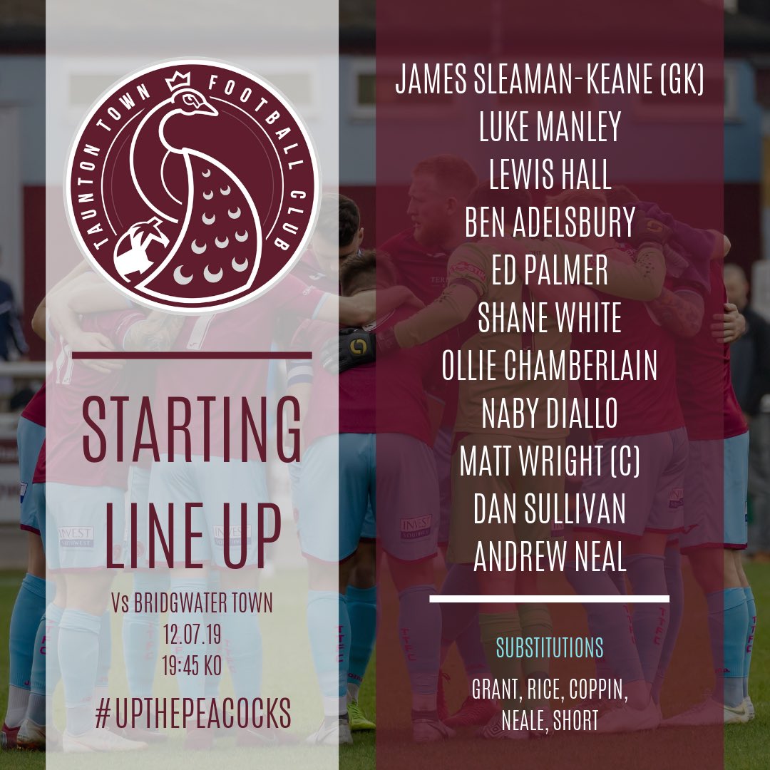 ⚽️| Here is the lineup tonight for The Peacocks! #UpThePeacocks