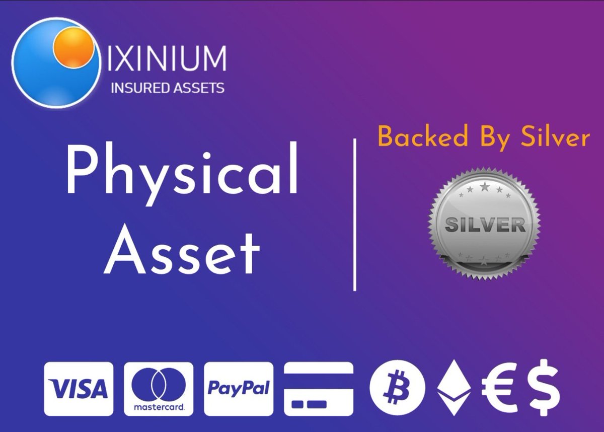 PHYSICAL ASSETS Silver: Silver is a precious metal. Silver has a stable  price and is cheaper than gold. Hence, the value of Ixinium gradually  increases. #ico #icosale #ixinium #crypto #cryptocurrency #XXA #digial #