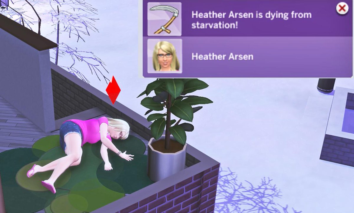 ArsenGirl's tweet photo. When the game stops being like reality... There's no way THIS would ever happen to me IRL! Just sayin'... @thesims #TheSims #SimDeath https://t.co/M4FZgxfm29