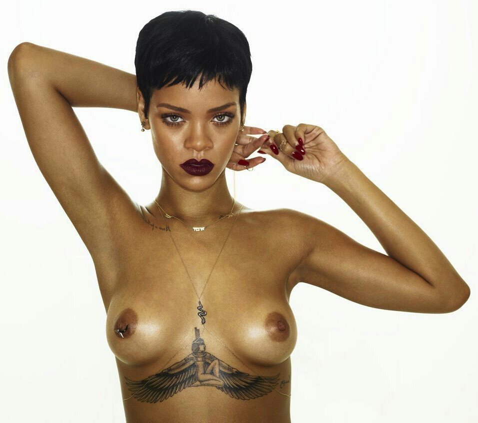 Rihanna Completely Topless For Lui Magazine