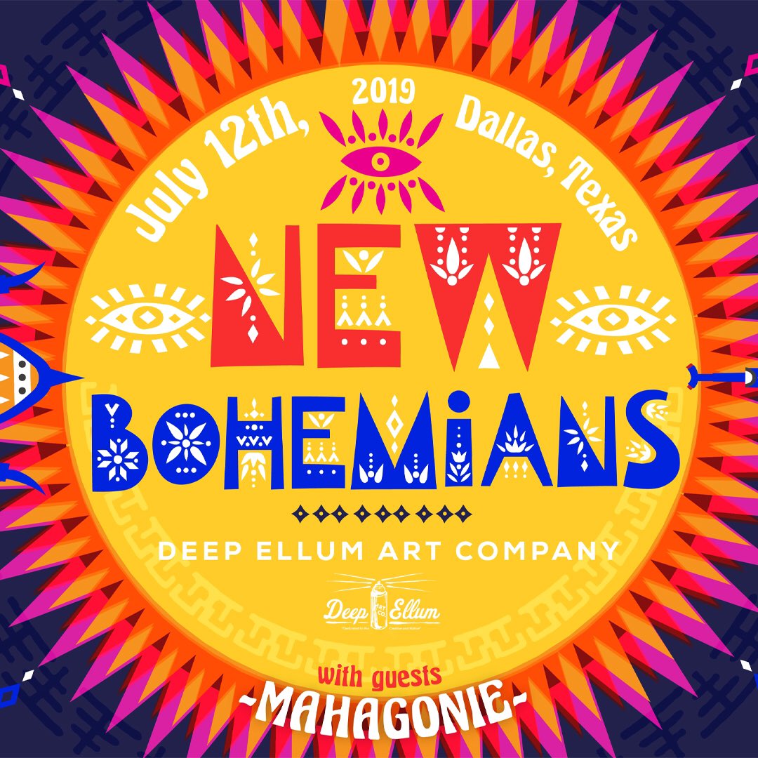 DeepEllumArtCo's tweet photo. Tonight!! Dallasโ Hometown New Bohemians hits the stage with Mahagonie opening!
#IVW19 #deepellum #creativeandnative #dallaslivemusic #dallastx https://t.co/cSdIcWAUTh