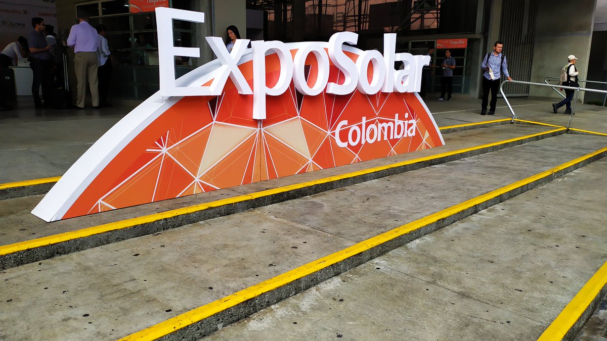 energyCcol's tweet photo. Hoy estamos visitando la #ExpoSolarColombia2019 con toda nuestra energía https://t.co/4ZyDz8piX7